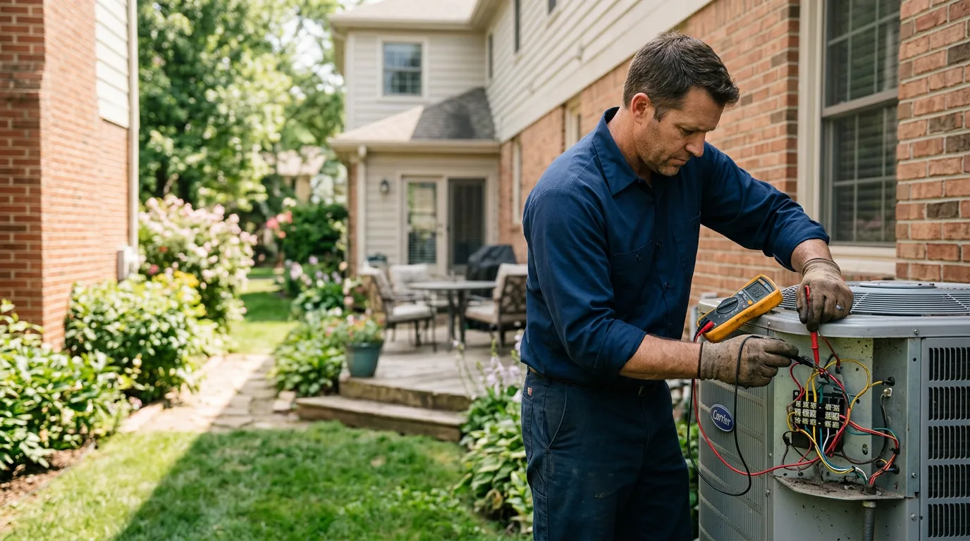 HVAC technician working near Barboursville, VA